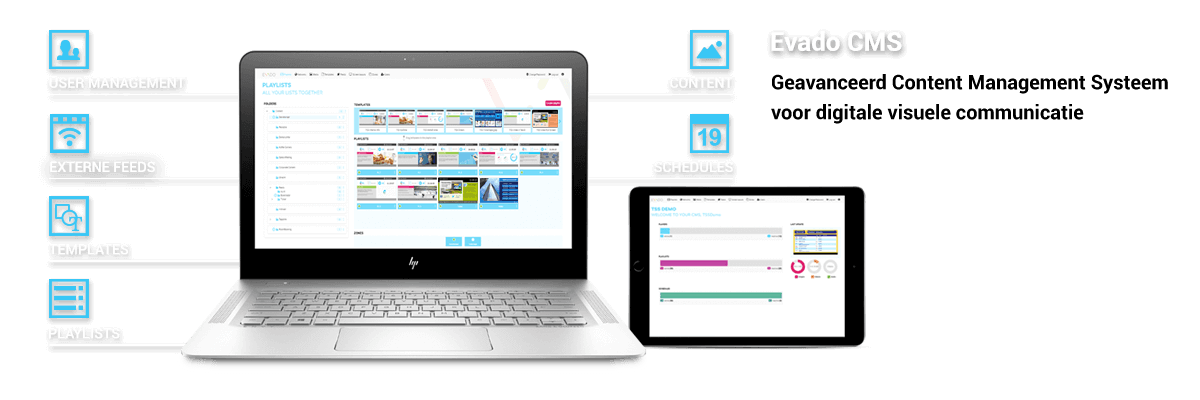 TSS / Evado Narrowcasting CMS