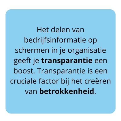 Transparantie bij interne communicatie