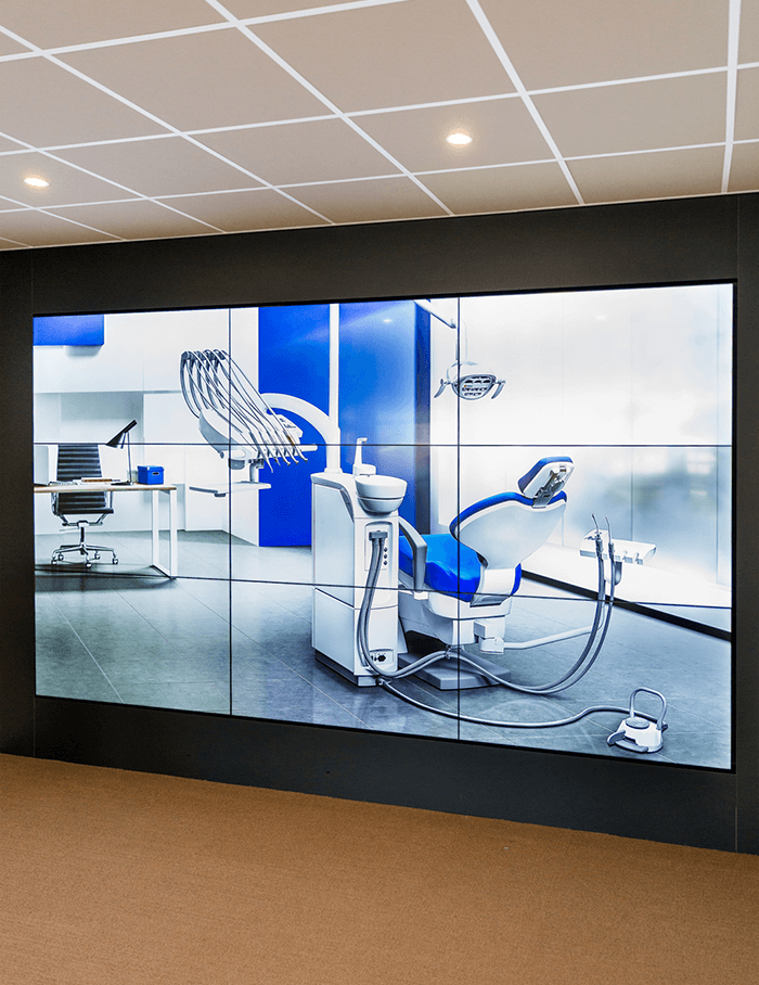 TSS Evado Dentalair videowall