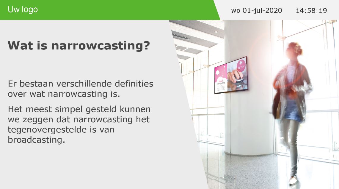 narrowcasting tips - opmaak is belangrijk