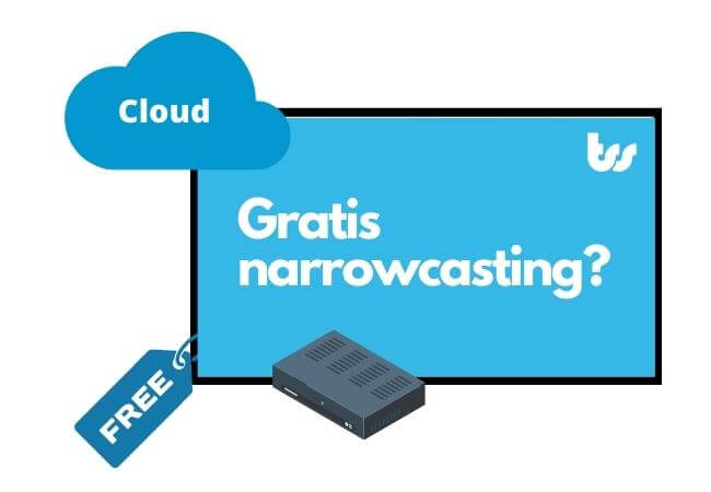 Gratis narrowcasting