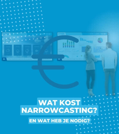 Wat kost narrowcasting en wat heb je nodig? 💶