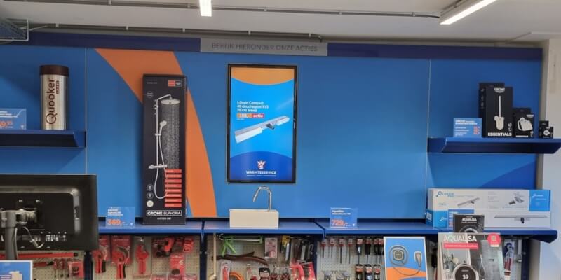 Digital Signage bij Warmteservice