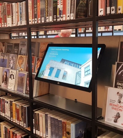 Touchscherm bij de bibliotheek