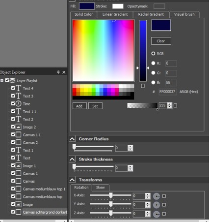 Evado Designer toolbox